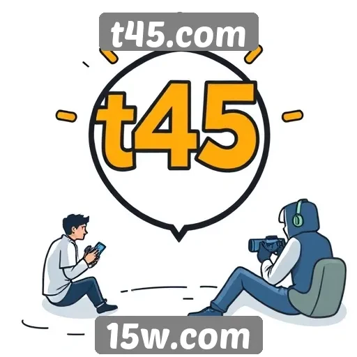 Recursos de comunidade e interação em t45.com