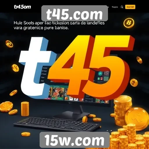 Análise das principais funcionalidades do site t45.com